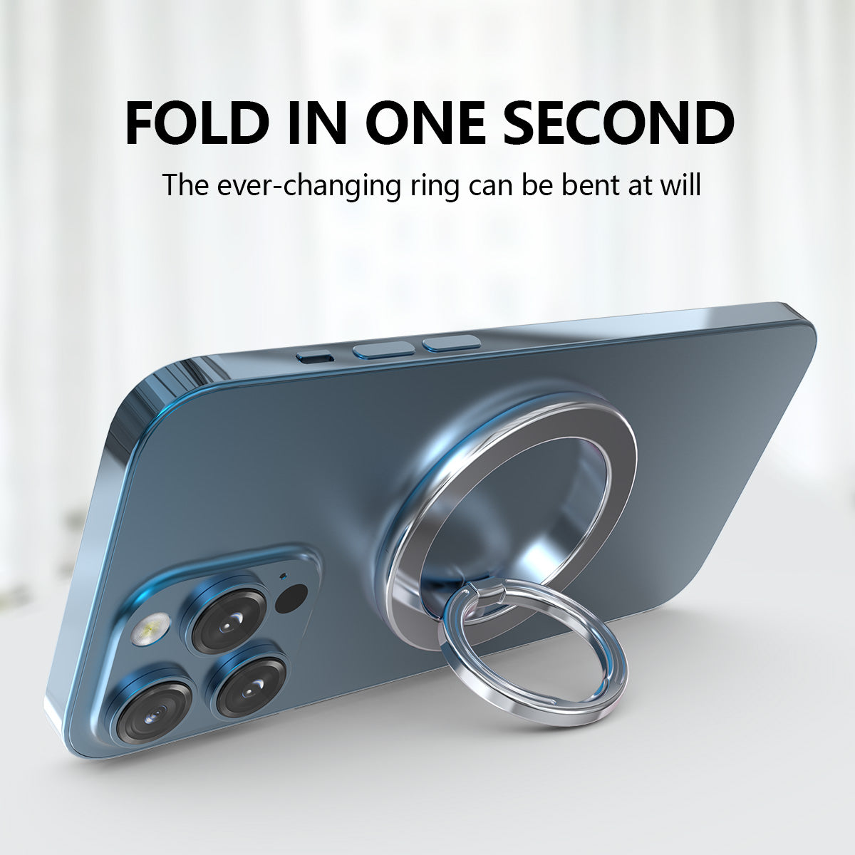 ZH-M02 Creative Cell Phone Ring Stand Magnetic Finger Ring Holder Adjustable Zinc Alloy Finger Grip
