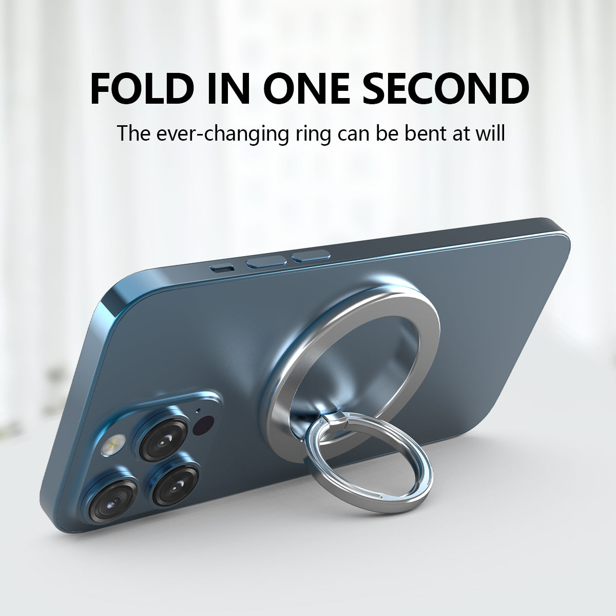 ZH-M02 Creative Cell Phone Ring Stand Magnetic Finger Ring Holder Adjustable Zinc Alloy Finger Grip