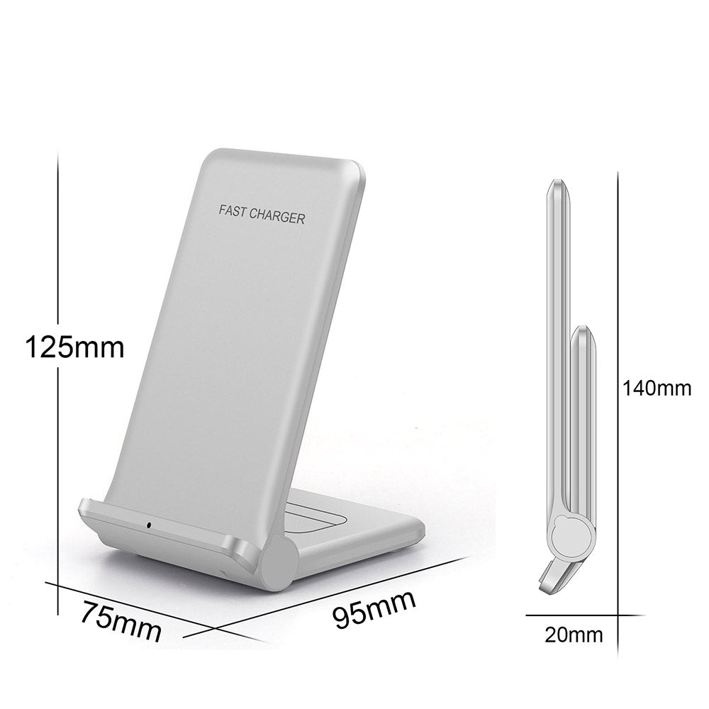 2 in 1 Wireless Charger Folding Bracket Fast Charger Station for Mobile Phone / Earphone