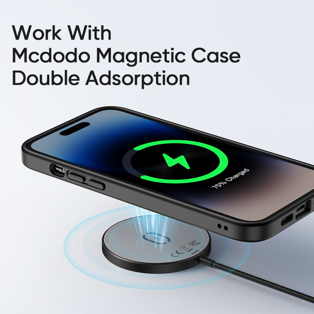 MCDODO CH-4360 MDD Wireless Charger Ultra-thin Charging Pad Cell Phone Safe Charger