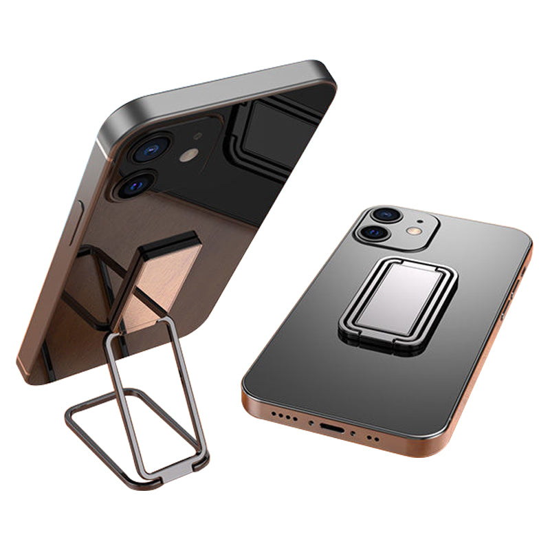 360 Degree Rotation Bracket for Mobile Phone / Tablet Zinc Alloy Finger Ring Foldable Kickstand