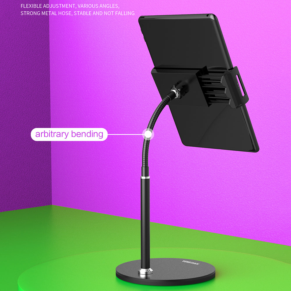 KAKUSIGA KSC-463 Jingtai Series Phone Tablet Holder 360-Degree Rotation Metal Iron ABS Desktop Stand