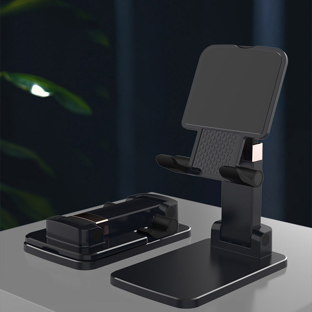 CCT14 Lifting Folding Phone Holder Portable Multi-Angle Adjustable Phone Stand for iPhone, Samsung, Huawei