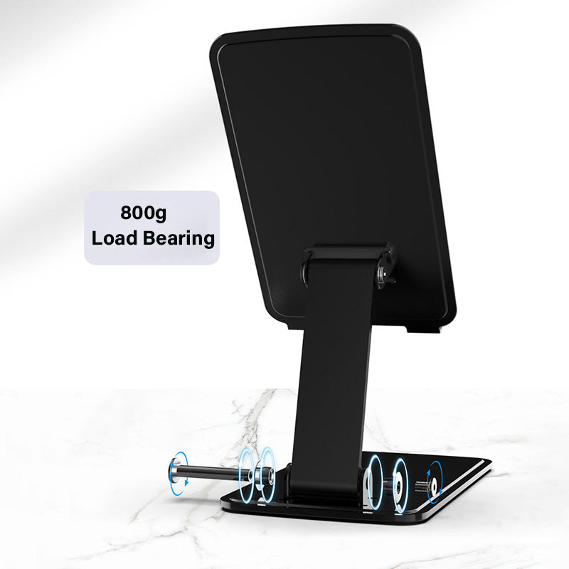 CCT15 Portable Folding Phone Holder Adjustable Anti-Slip Tablets Metal Stand for 4-13 inch Device