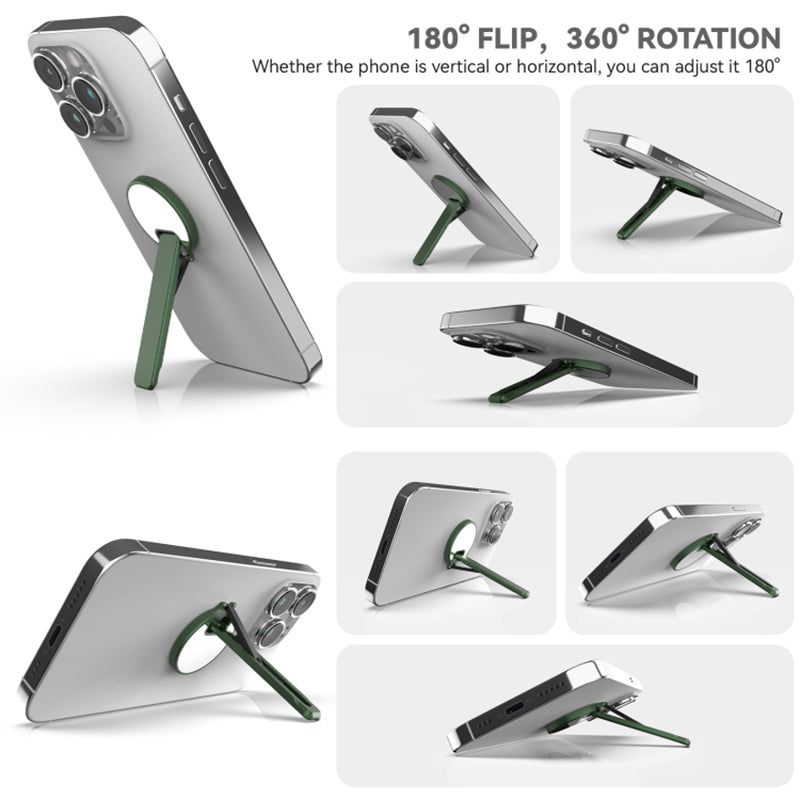 Cell Phone Ultra Thin Kickstand Folding Phone Back Stand Rotating Aluminum Alloy Phone Holder