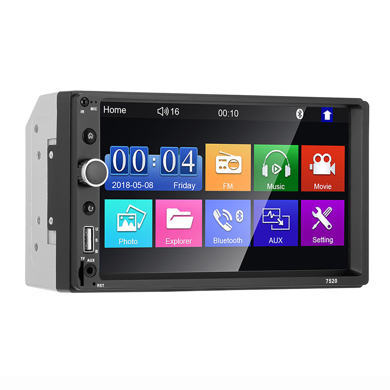 7520 7-inch Touch Screen Double Din Car MP5 Player Bluetooth Hands-free Call FM Radio Media Player