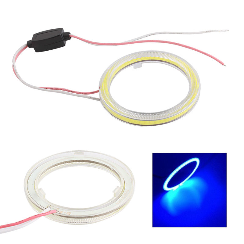 2Pcs / Set 100mm Car Angel Eye Ring Fog Lights COB LED Headlights with PC Cover