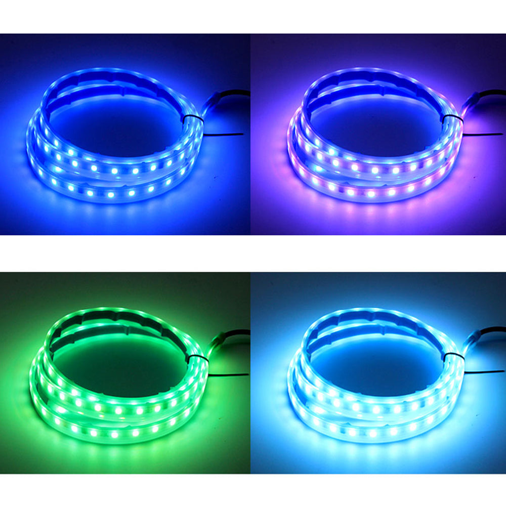 JG02 150cm Car LED Hood Light Strip Waterproof Daytime Running Light 12V Phantom Dynamic Decorative Atmosphere Lamp