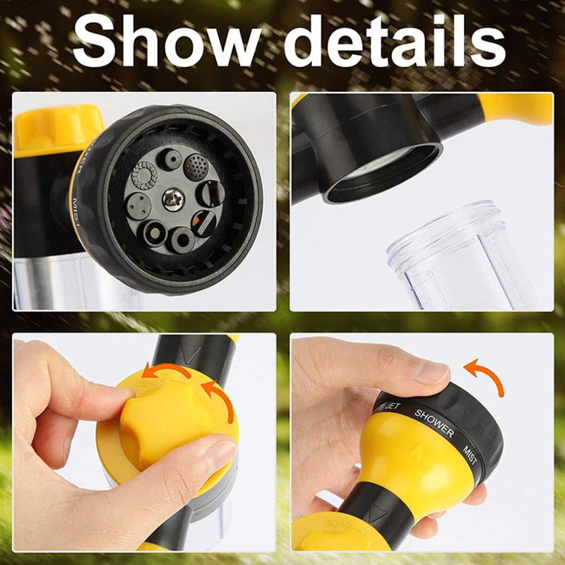 100ml Multi-Functional Water Gun Liquid-Filled High-Pressure Hand Sprayer for Washing Car Watering Lawn