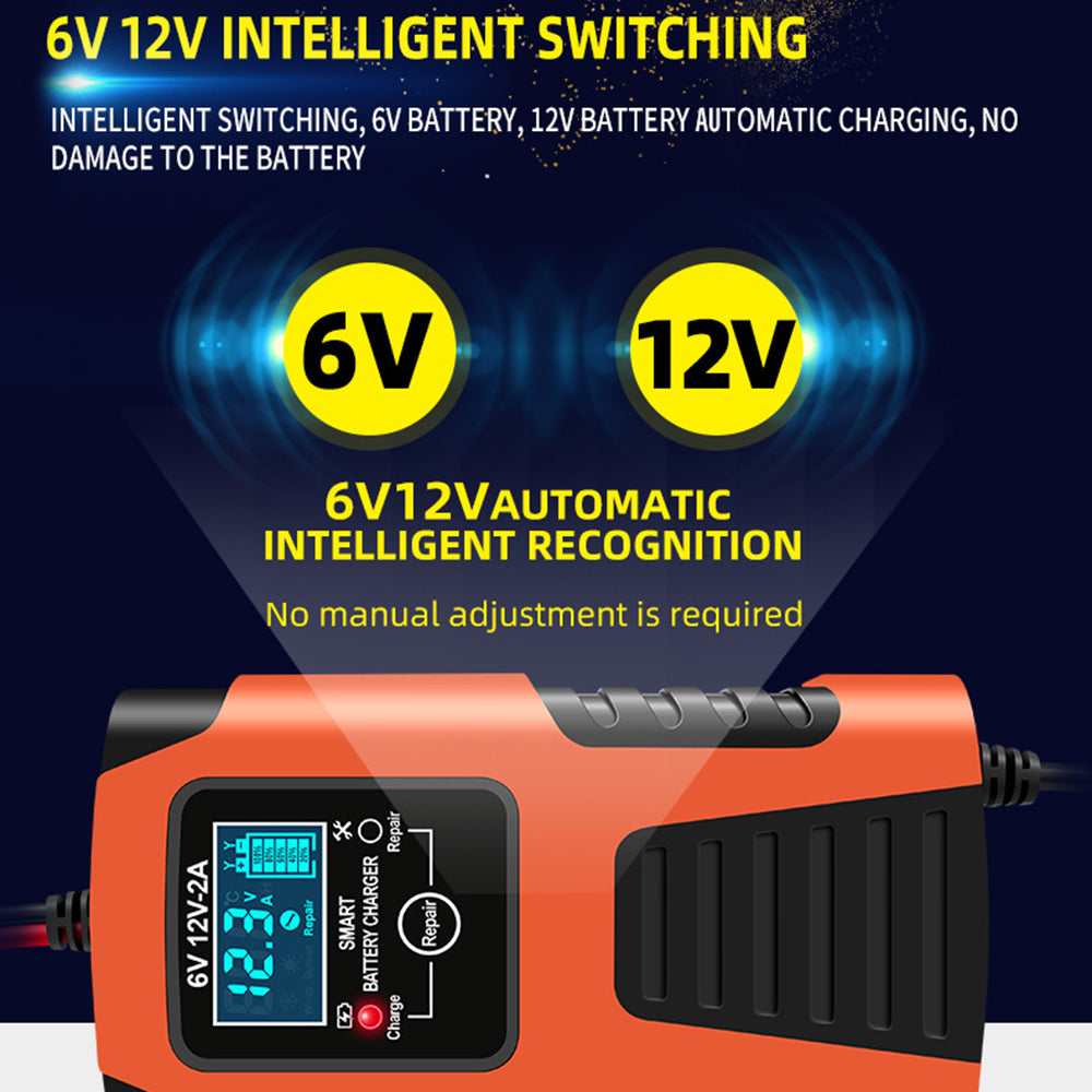 E-FAST ZYX-J99 6V / 12V Lead-Acid Battery Charger for Motorcycles, Tricycles Intelligent Repair Battery Charger