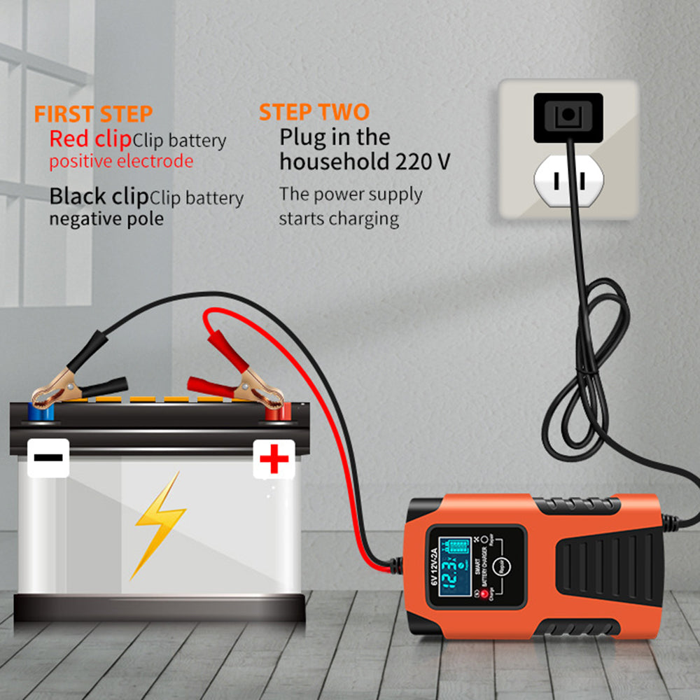 E-FAST ZYX-J99 6V / 12V Lead-Acid Battery Charger for Motorcycles, Tricycles Intelligent Repair Battery Charger