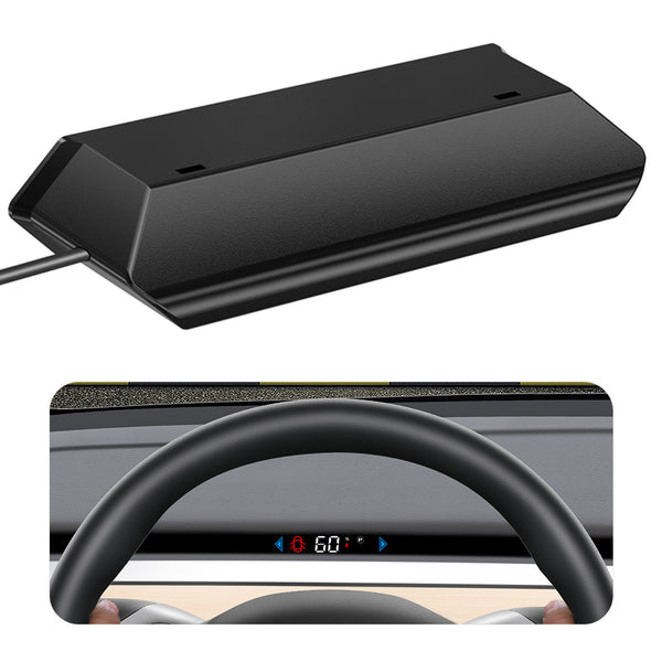 T5 For Tesla Model 3 / Model Y 2019-2023 Dashboard Hidden HUD Speedometer Plastic Driving Data Head-up Display