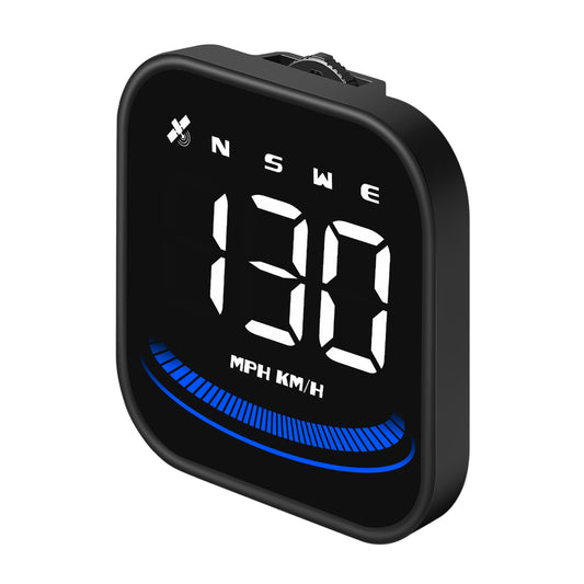 G4 Car HUD Digital Speedometer Over-speed Fatigue Driving Alarm GPS Compass Head-up Display