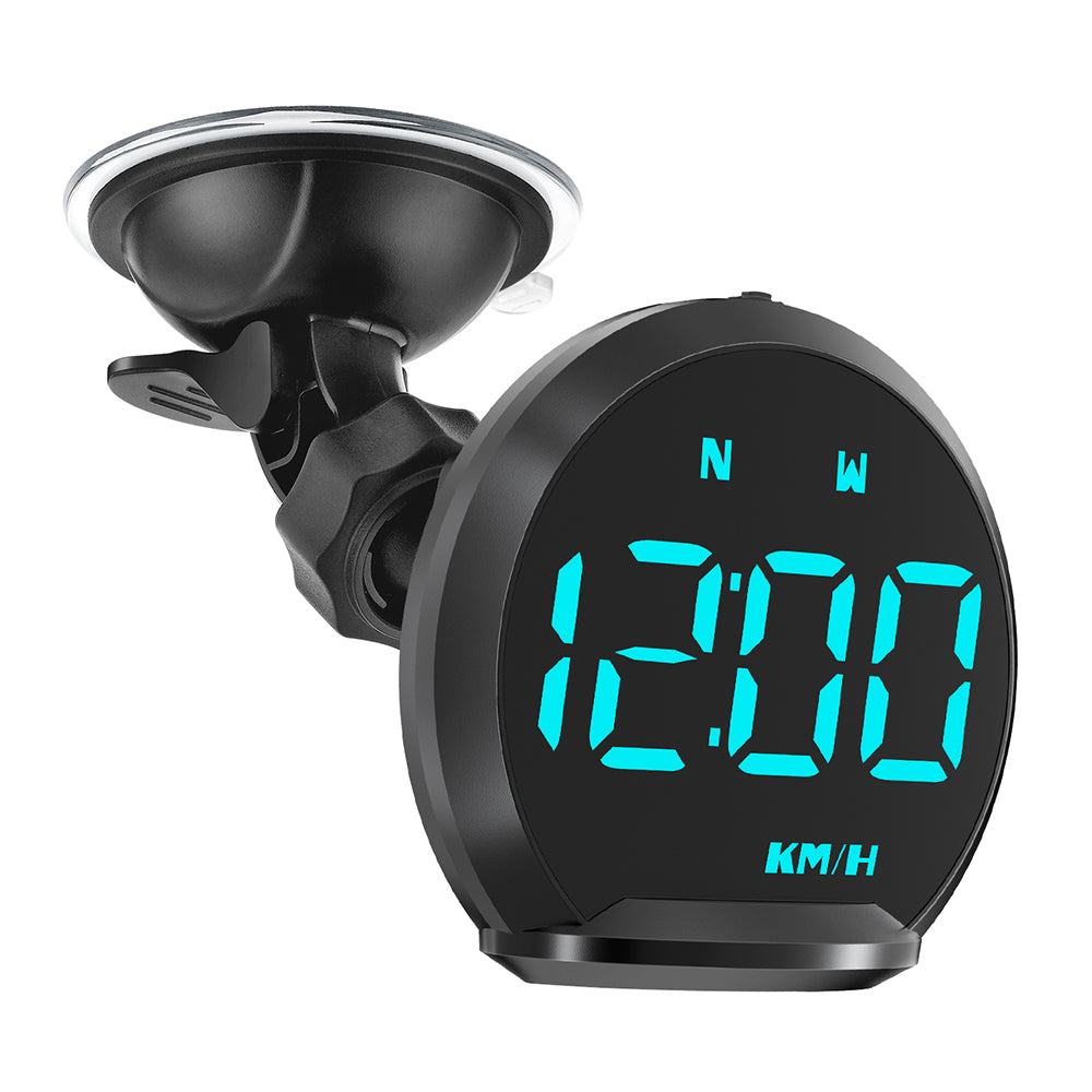G13 Universal Head Up Display Car HUD 7-Color Digital Speedometer Alarm Reminder GPS System