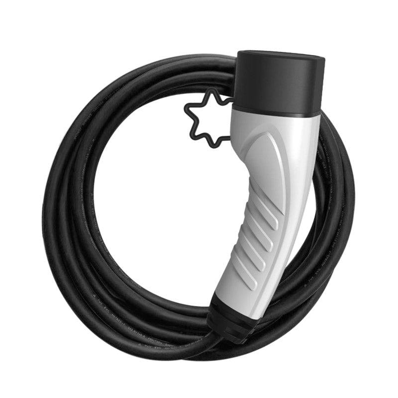 EU Plug 7-pin 250V 16A Electric Car Charger Adapter New Energy Automobile Charging Parts with 5m Cable