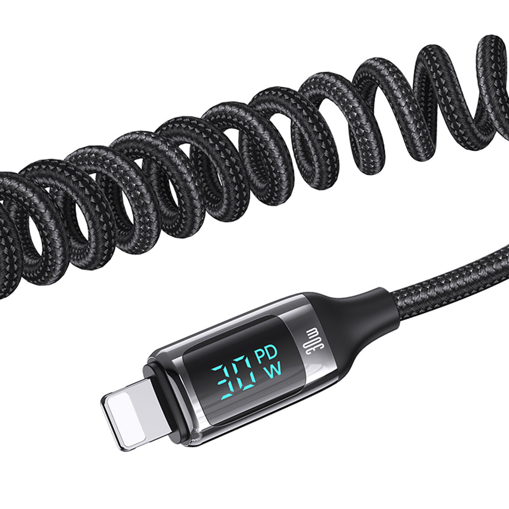 USAMS US-CC193 C37 60W Fast Charging Car Charger Type-C + USB Dual Port Charger with PD 30W Cable for iPhone