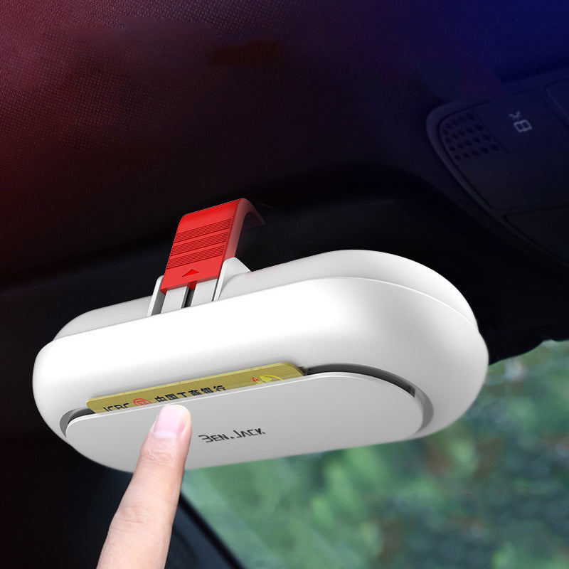 BEN.JACK Glasses Holders for Cars, Sunglasses Holder Clip for Sun Visor, Ticket Card Clip Eyeglasses Mount