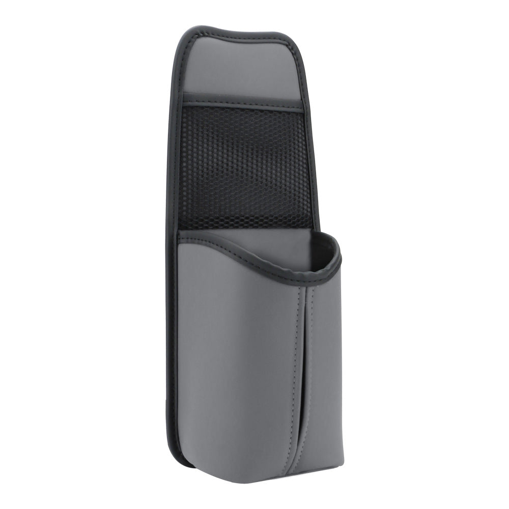 Car Seat Side Nappa Leather Water Bottle Bag Tissue Paper Phone Storage Bag
