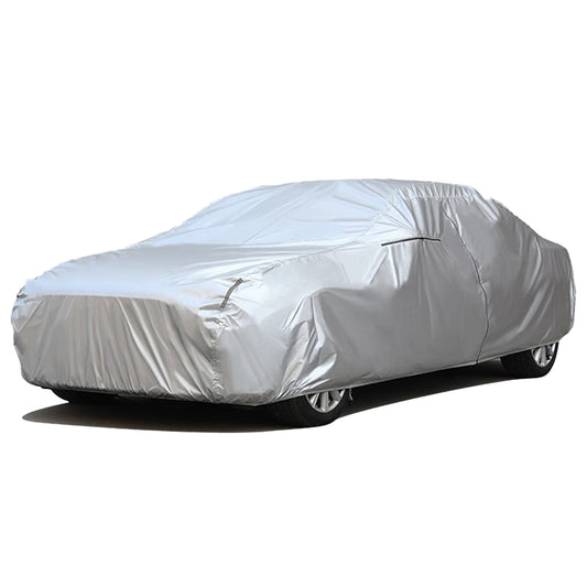 Full Car Cover Outdoor Waterproof All Weather Aluminum Foil Car Cover with Storage Bag