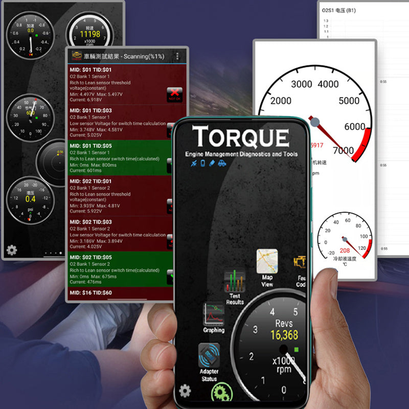 V01HW5 OBD Diagnostic Tool Car Engine Fault Detector WiFi Connection Automotive Fault Check Scanner