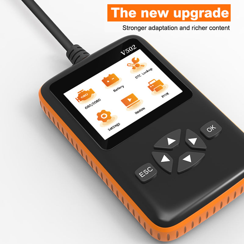 V502 9V-36V Car Fault Code Reader ELM327 OBD2 Automobile Vehicle Engine Diagnostic Tool