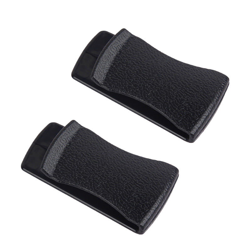 2Pcs Adhesive Car Interior Leather Texture PC Mini Hooks Card Glasses Holder Cable Organizer
