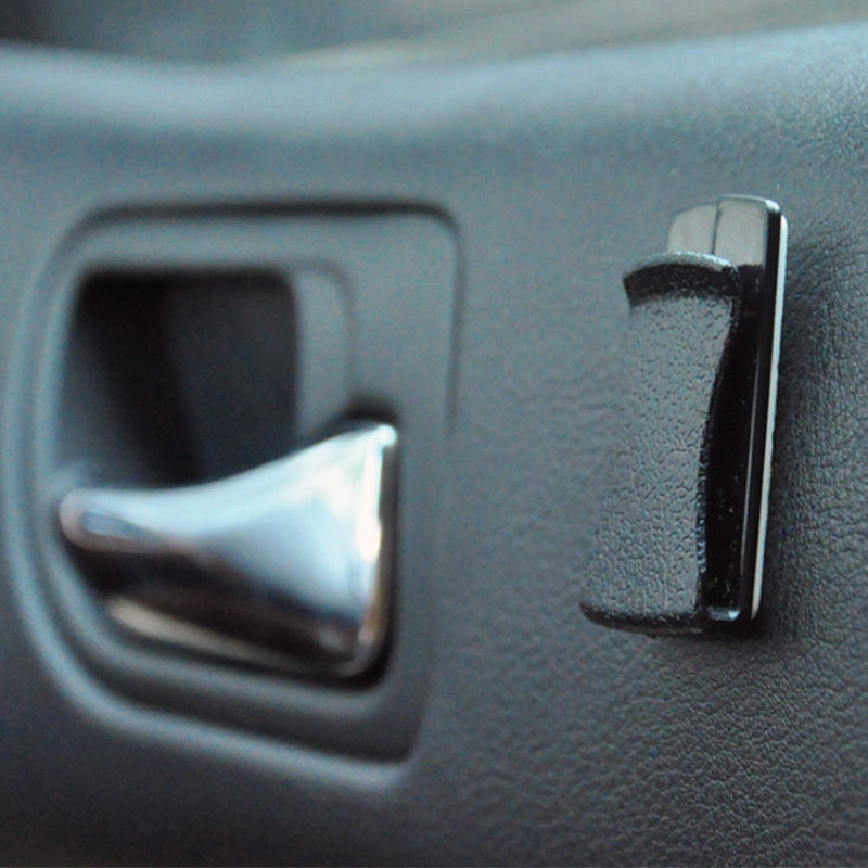 2Pcs Adhesive Car Interior Leather Texture PC Mini Hooks Card Glasses Holder Cable Organizer