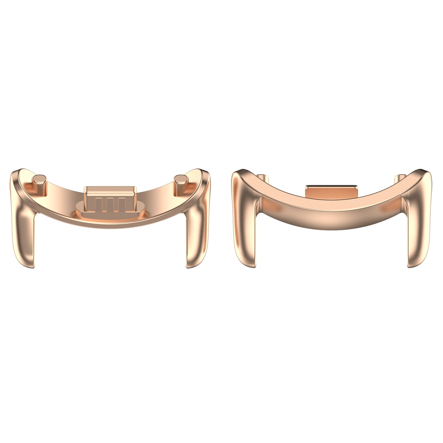 1 Pair 12mm Watchband Connector for Xiaomi Smart Band 8 , Watch Strap Stainless Steel Adapter