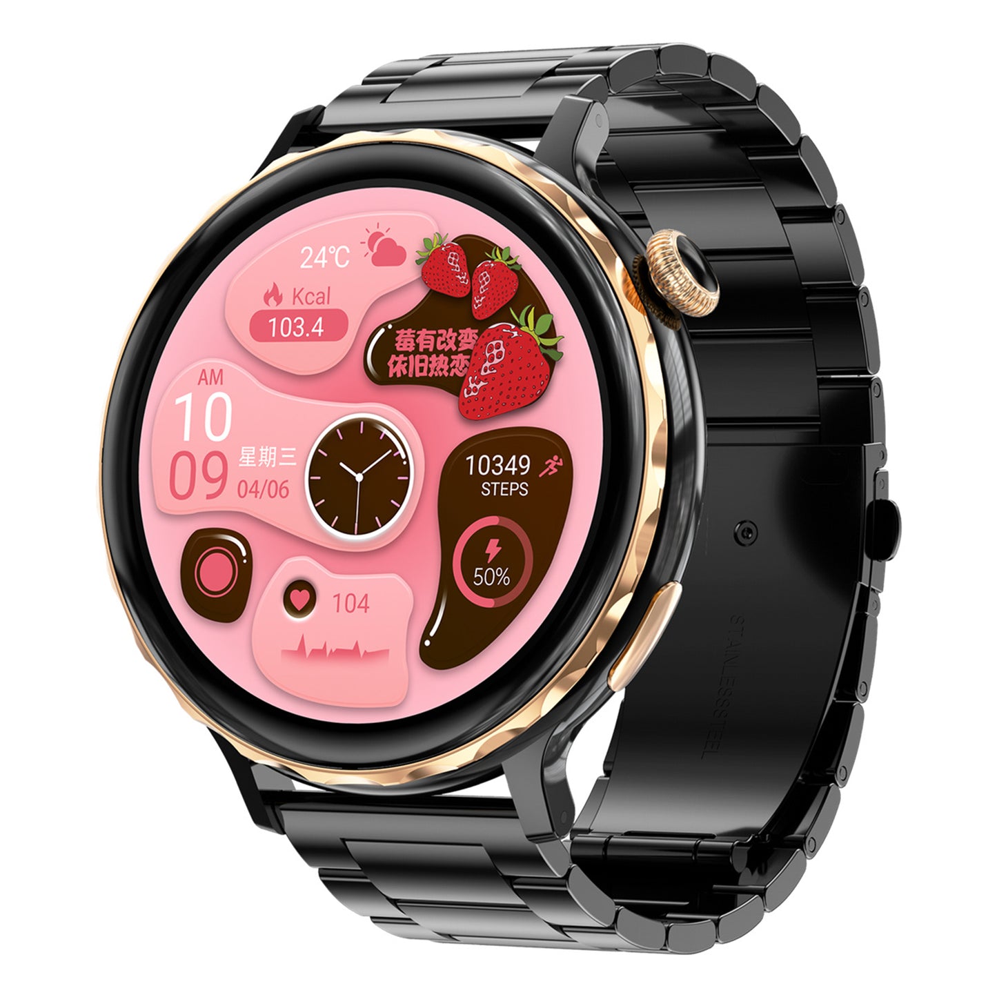 T21 1.32&quot; IPS Screen Smart Watch Bluetooth Call Water Resistant Sports Watch with Heart Rate Monitoring