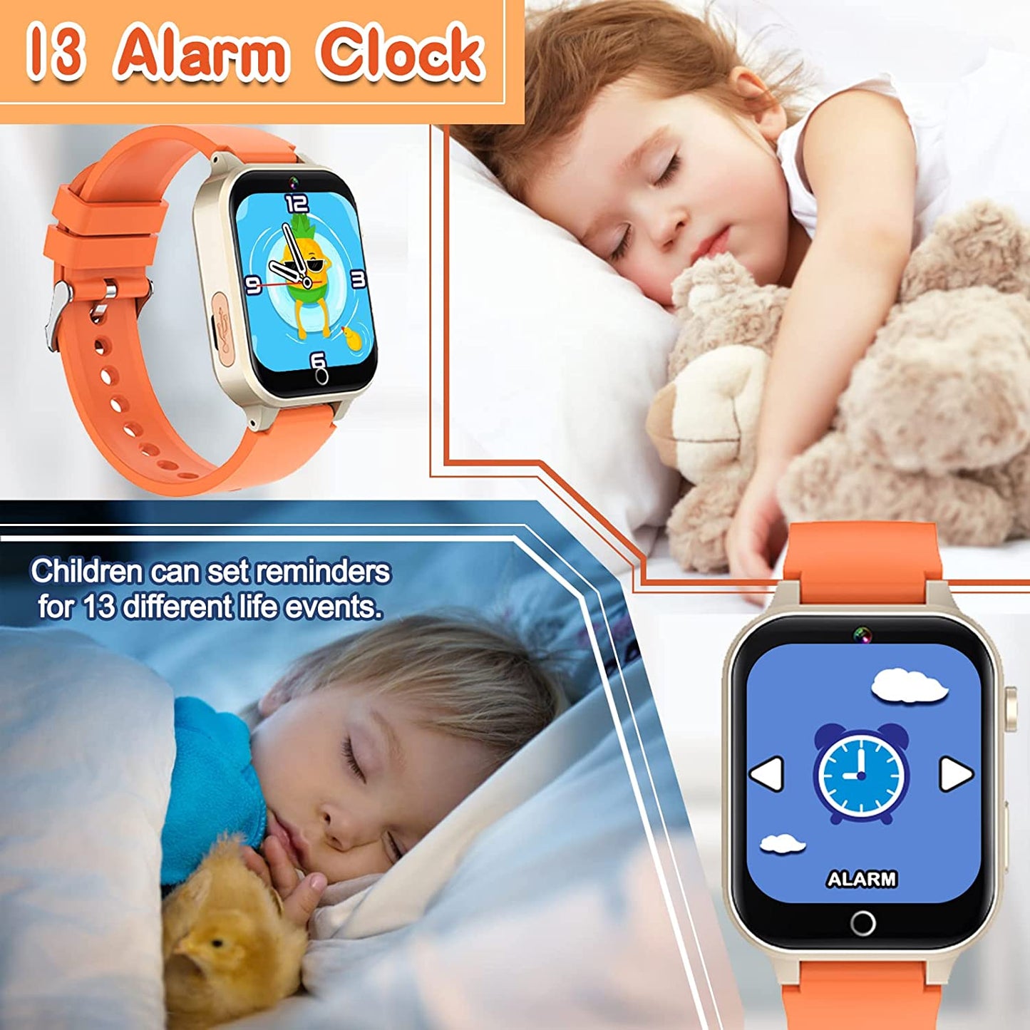 X33 Kids Camera Pedometer Music Game Smart Watch Student Smart Bracelet with Built-in 26 Puzzle Games