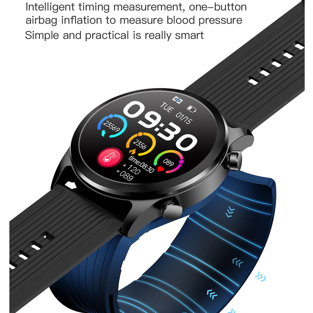 TK61 1.3 Smart Band Air Pump Accurate Blood Pressure Health Watch with Heart Rate, Blood Oxygen, Temperature Monitoring