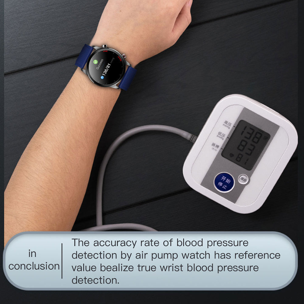 TK61 1.3 Smart Band Air Pump Accurate Blood Pressure Health Watch with Heart Rate, Blood Oxygen, Temperature Monitoring