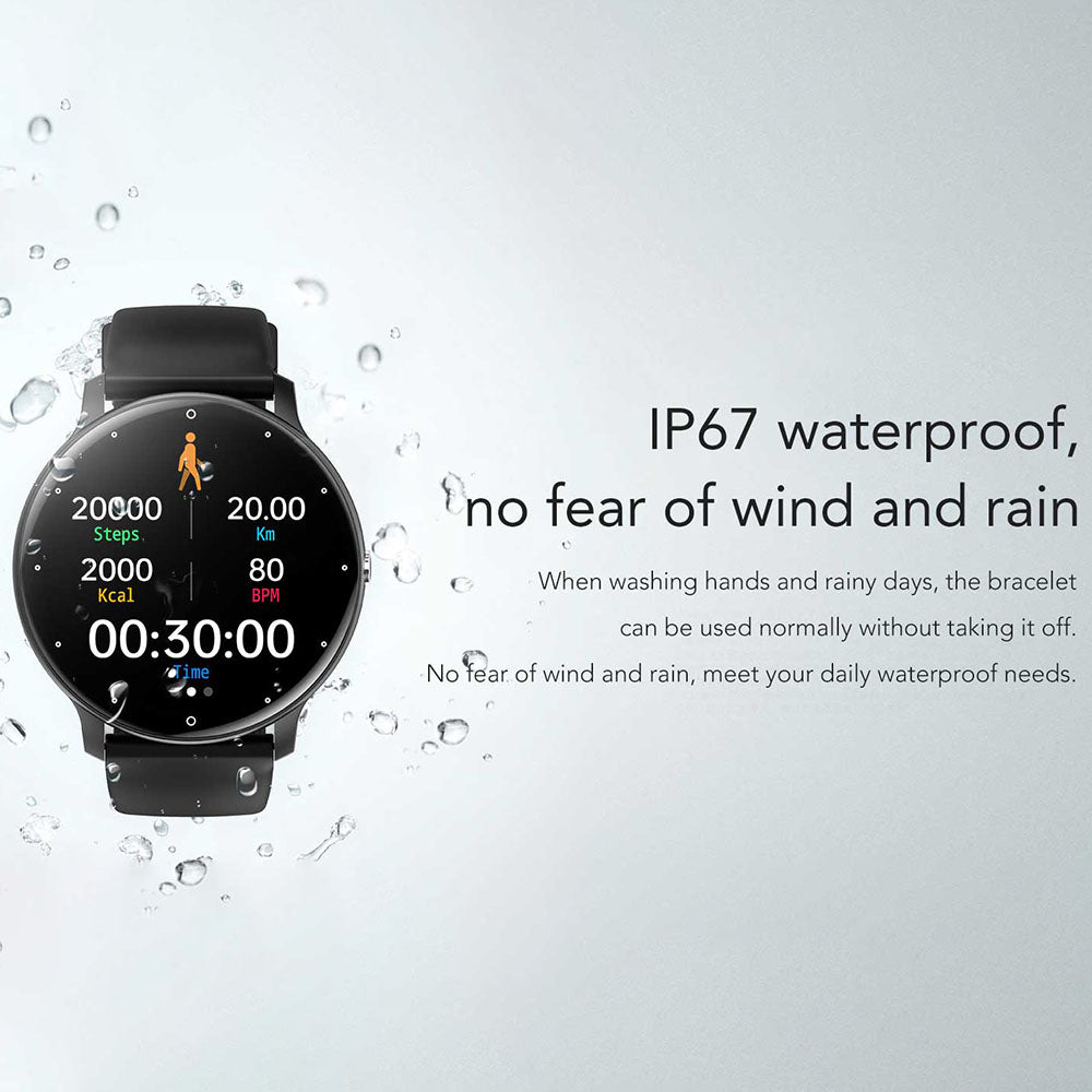 ZL02PRO IP67 Waterproof 1.39 Touch Screen Sports Bracelet Heart Rate Monitor Smart Watch