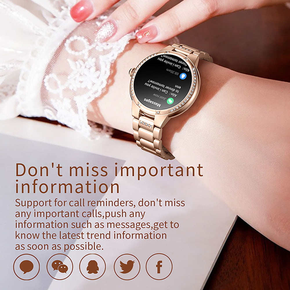 L68B 1.28 inch AMOLED Bluetooth Call Women Physiological Cycle Health Monitoring Fashion Smartwatch