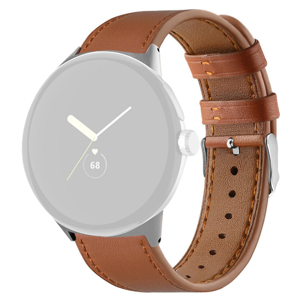 Quick Release Watch Band for Google Pixel Watch Genuine Leather Watch Strap Replacement Part