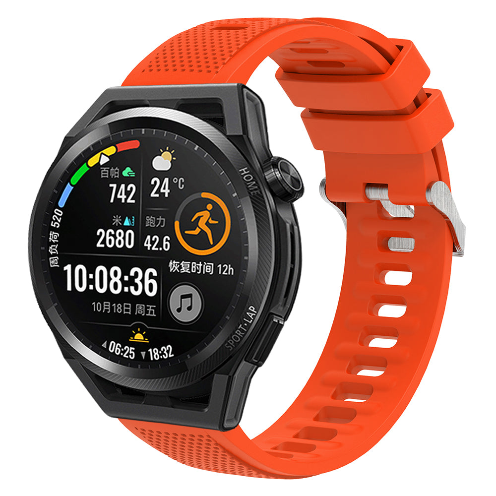 For Samsung Galaxy Watch3 45mm / Galaxy Watch 46mm / Huami Amazfit Pace Silicone Watch Band Textured 22mm Wrist Strap