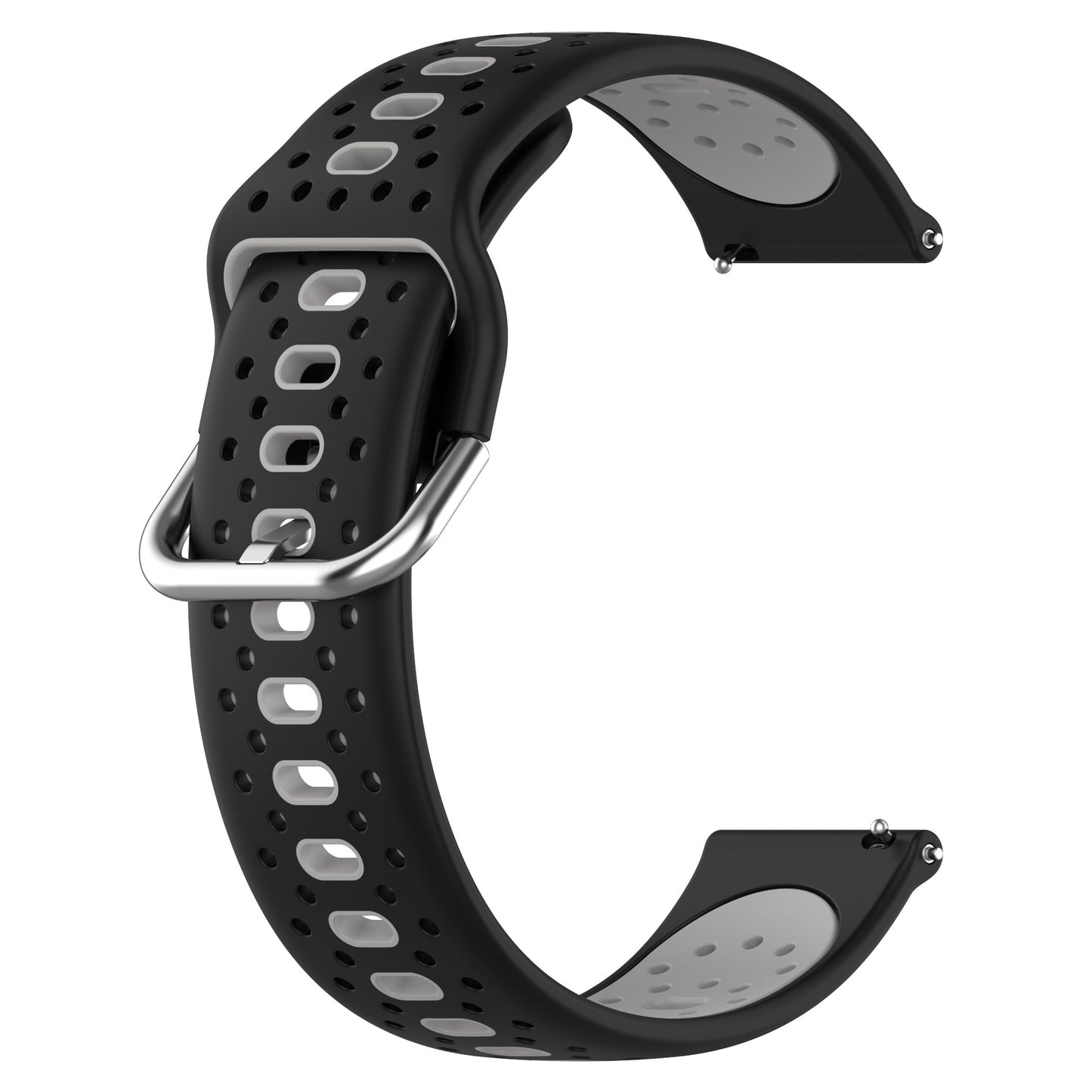 Silicone Watch Band for Samsung Galaxy Watch6 40mm 44mm / Watch6 Classic 43mm 47mm / Watch 5 40mm 44mm / Watch4 40mm 44mm , 20mm Dual-color Straps