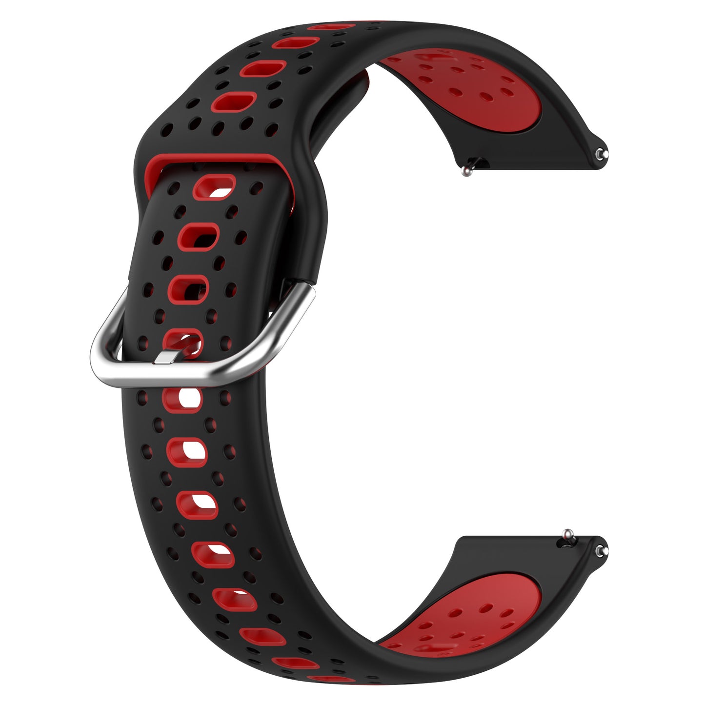Silicone Watch Band for Samsung Galaxy Watch6 40mm 44mm / Watch6 Classic 43mm 47mm / Watch 5 40mm 44mm / Watch4 40mm 44mm , 20mm Dual-color Straps