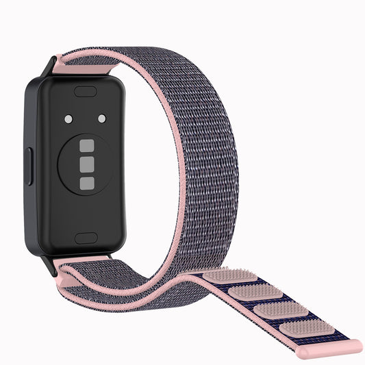 For Huawei Band 8 Nylon Watch Band Adjustable Sport Loop Breathable Replacement Strap