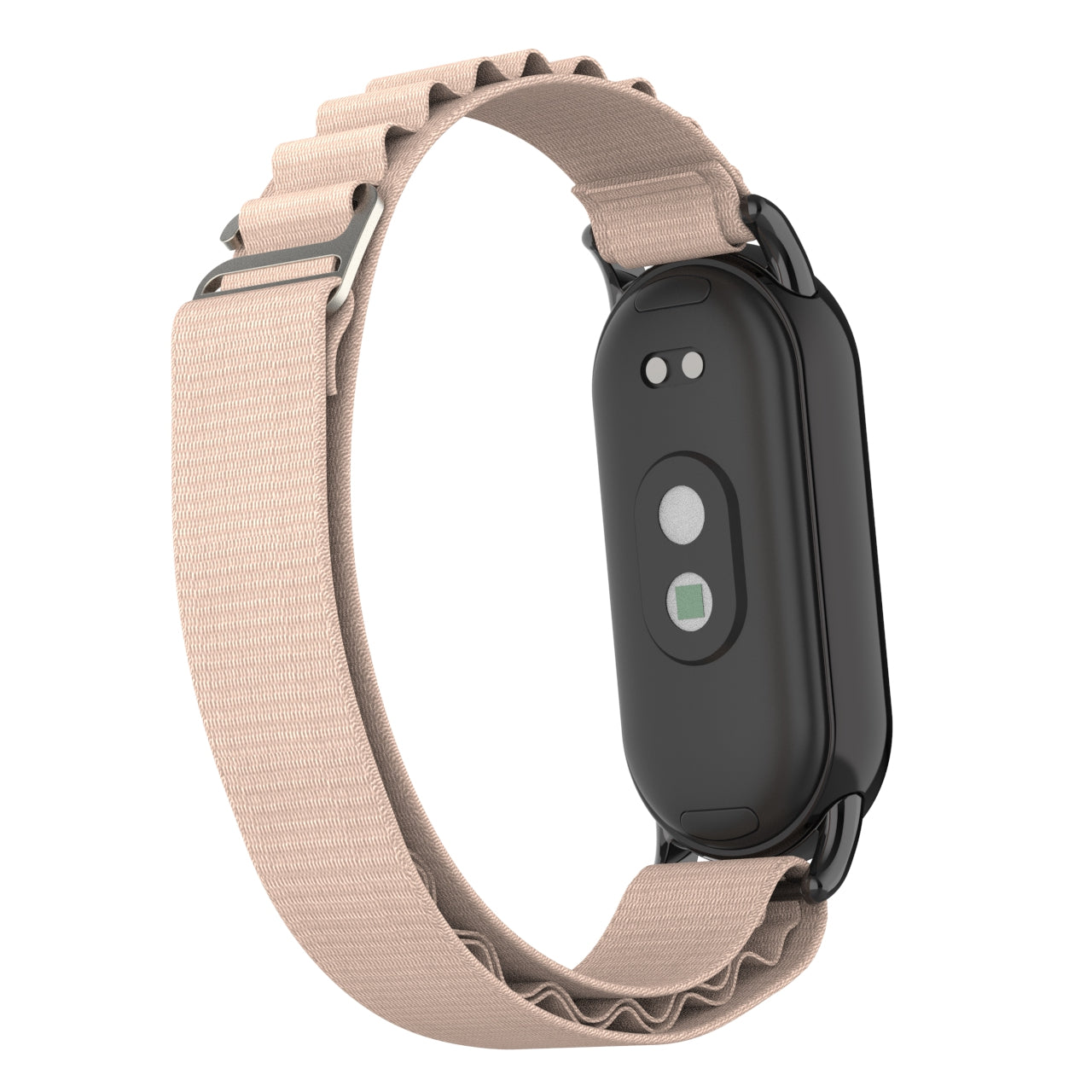 Nylon Watch Band for Xiaomi Smart Band 8 Adjustable Replacement Wrist Strap with Black Connector