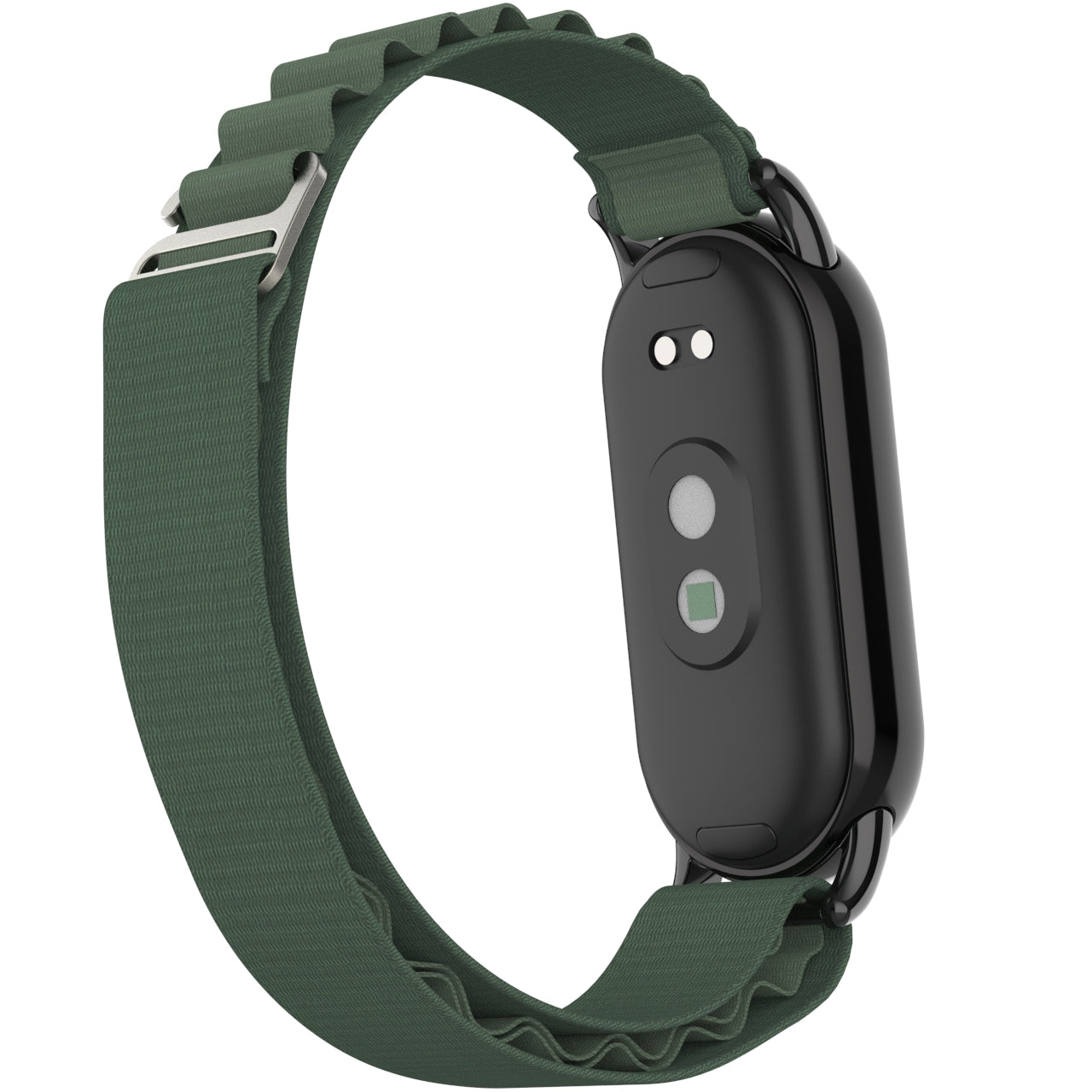 Nylon Watch Band for Xiaomi Smart Band 8 Adjustable Replacement Wrist Strap with Black Connector