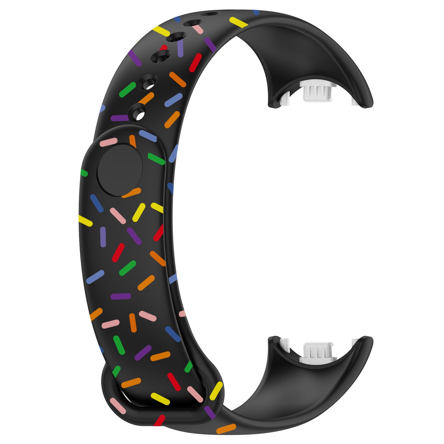For Xiaomi Smart Band 8 Silicone Watch Strap Colorful Dot Replacement Wrist Band