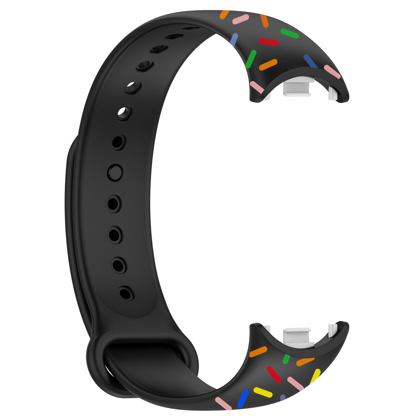 For Xiaomi Smart Band 8 Silicone Watch Strap Colorful Dot Replacement Wrist Band
