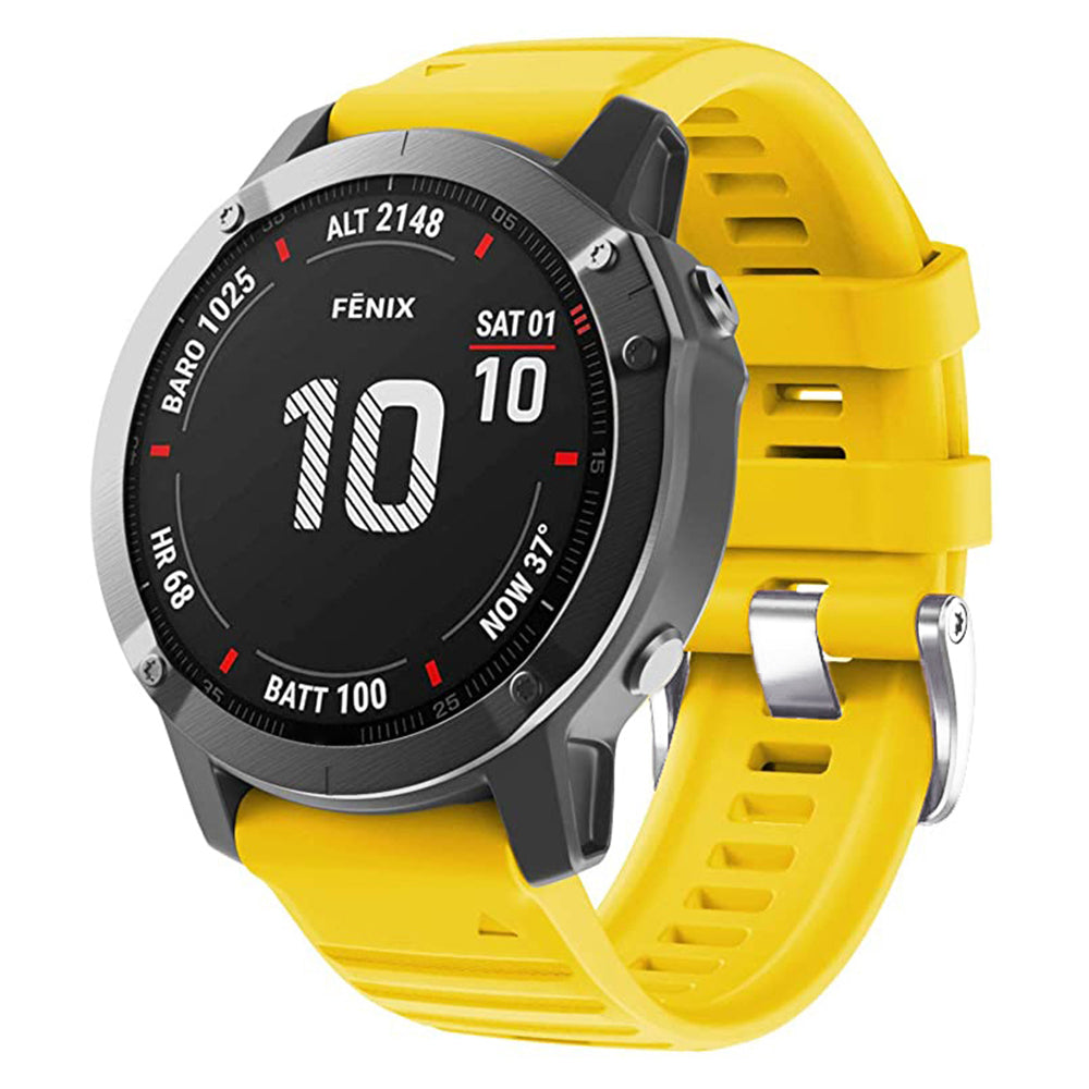 Watch Band for Garmin Forerunner 965 / 955 / 945 / 935 Soft Silicone Strap Bracelet with Silver Buckle