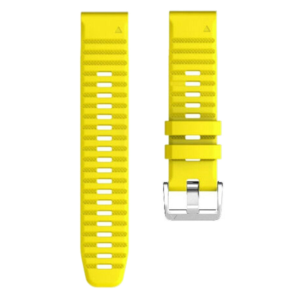 Watch Band for Garmin Forerunner 965 / 955 / 945 / 935 Soft Silicone Strap Bracelet with Silver Buckle