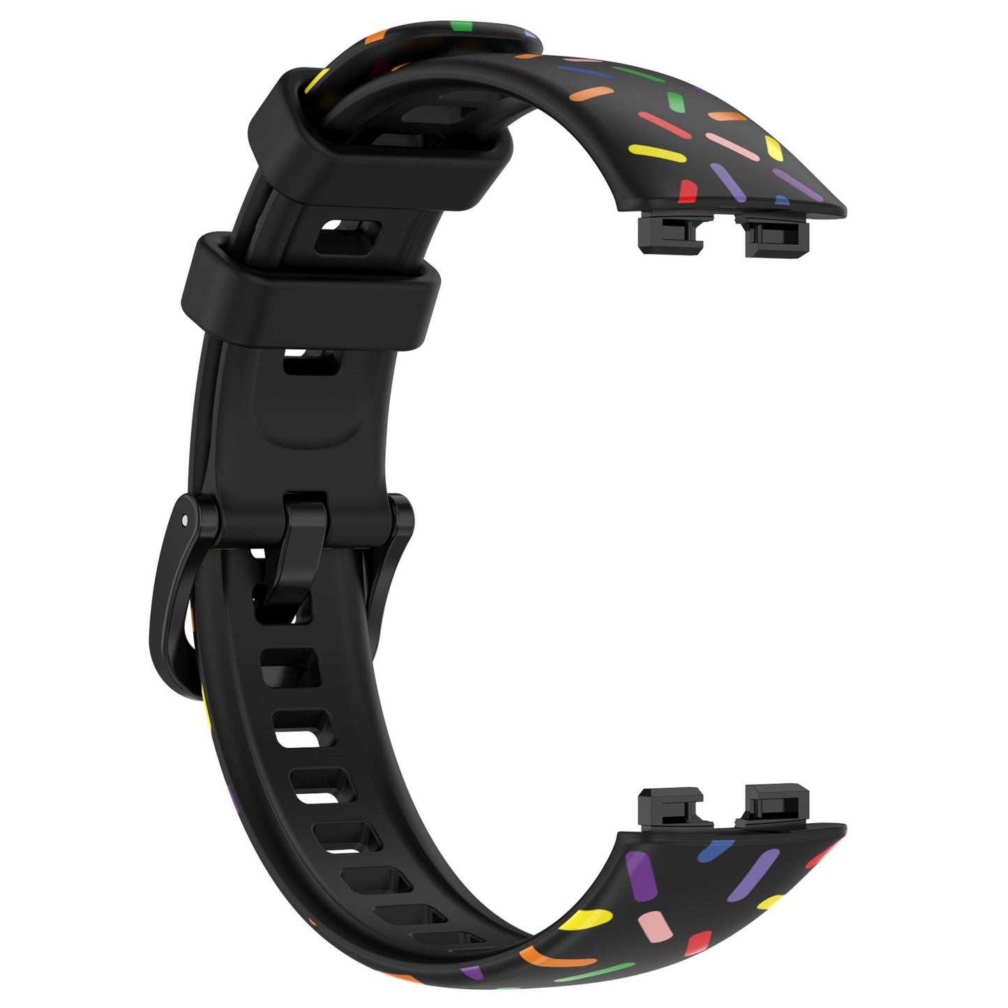 For Huawei Band 8 Colorful Spotted Silicone Strap Replacement Watch Band