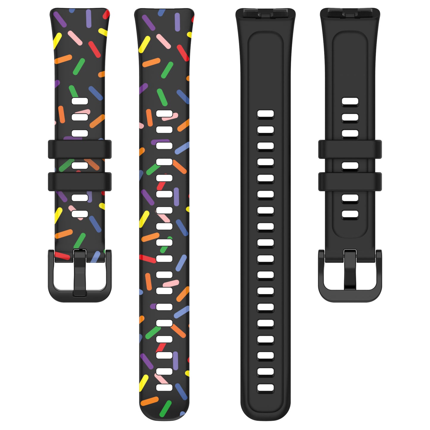 For Huawei Band 8 Colorful Spotted Silicone Strap Replacement Watch Band