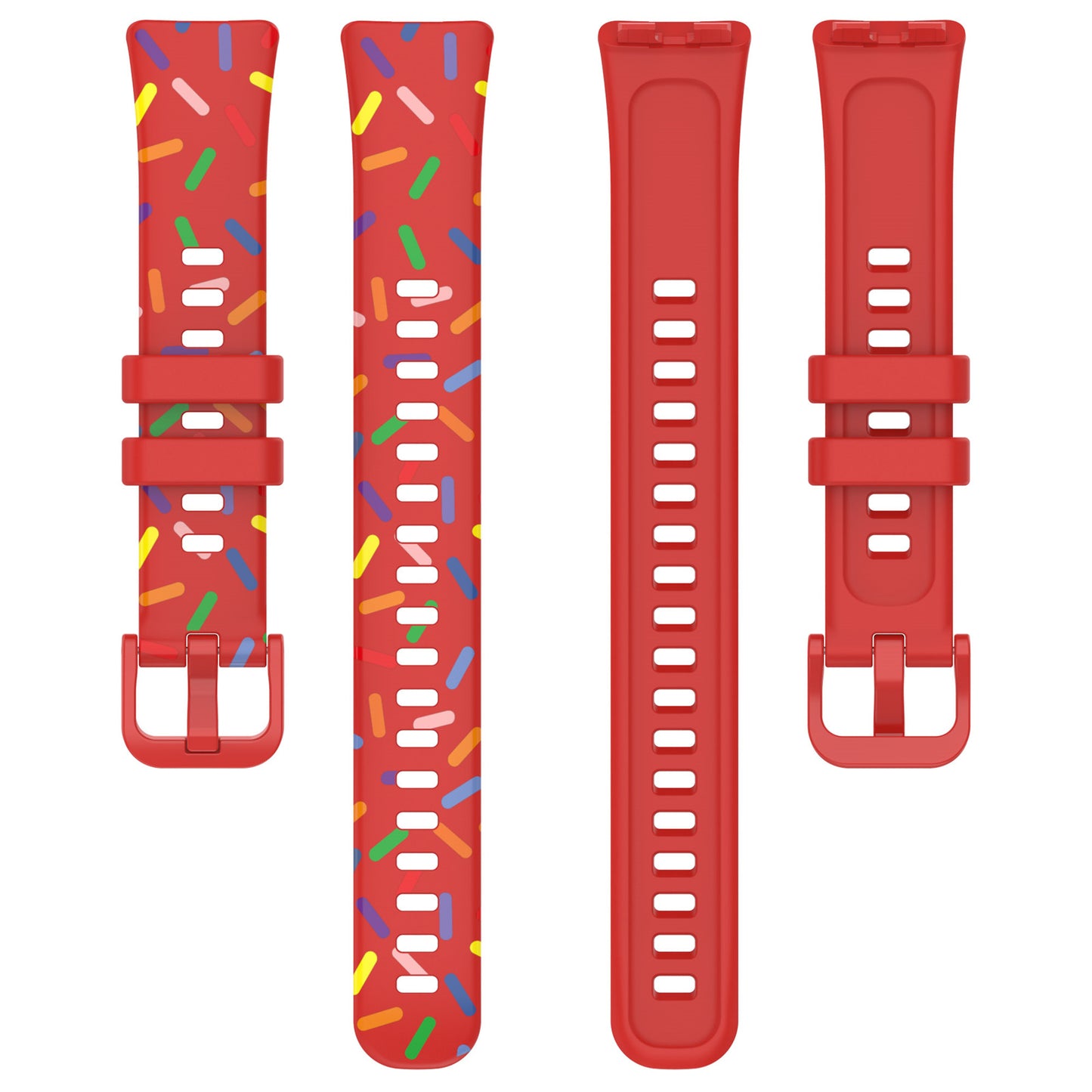 For Huawei Band 8 Colorful Spotted Silicone Strap Replacement Watch Band