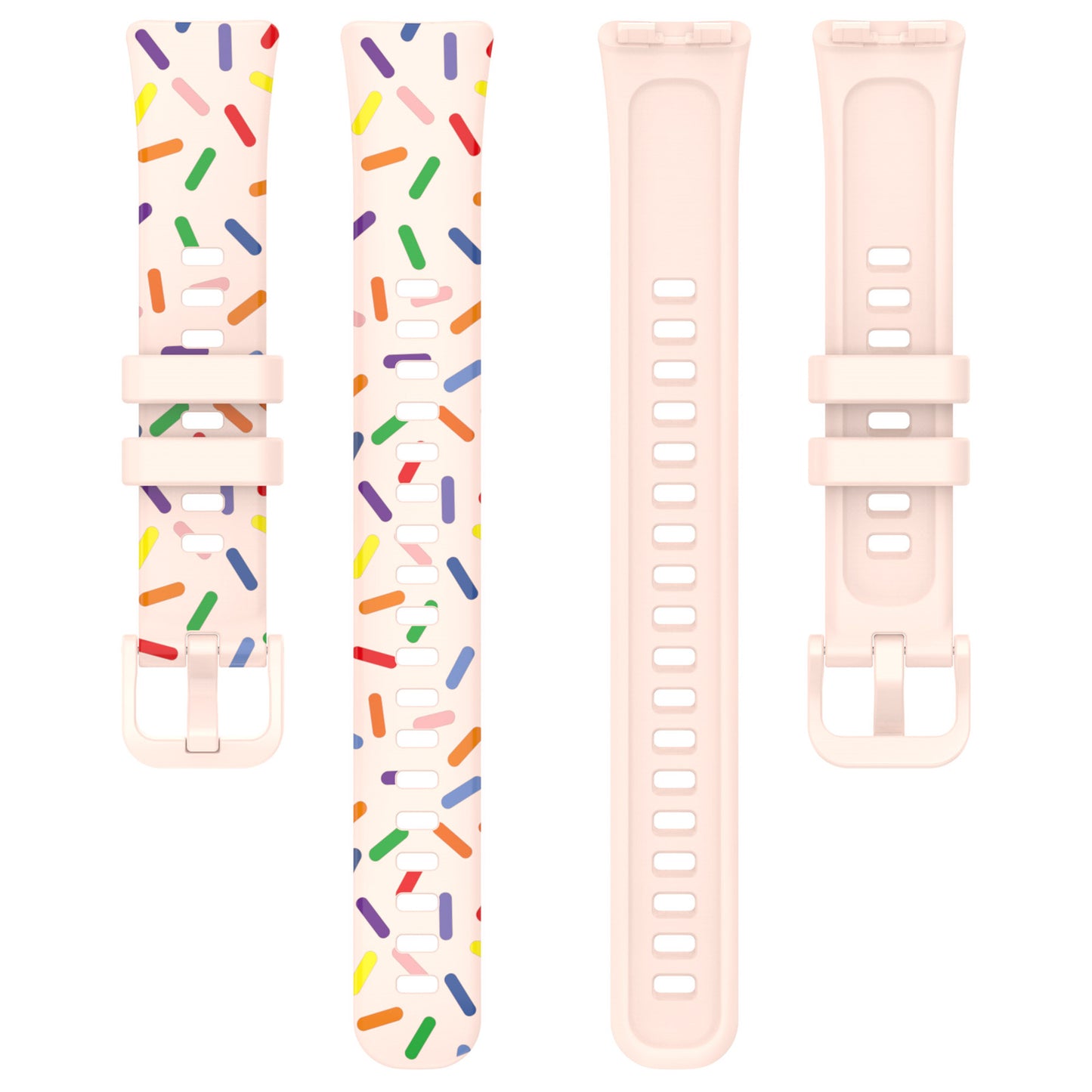 For Huawei Band 8 Colorful Spotted Silicone Strap Replacement Watch Band