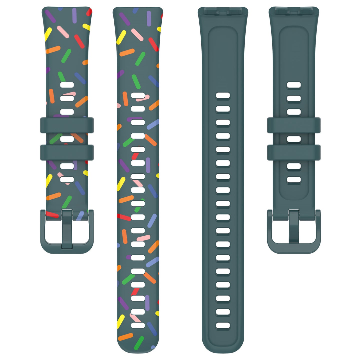 For Huawei Band 8 Colorful Spotted Silicone Strap Replacement Watch Band